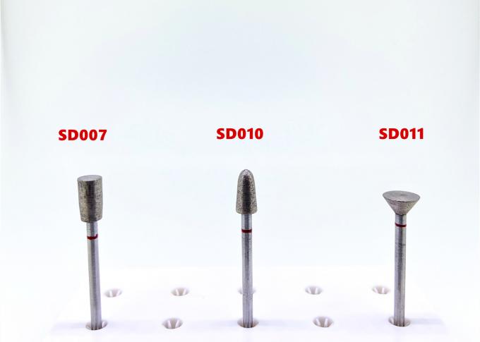 Sintered পলিশিং ডায়মন্ড কাটা চাকার প্লাস্টার উল্টানো শঙ্কু ডায়মন্ড Bur 0