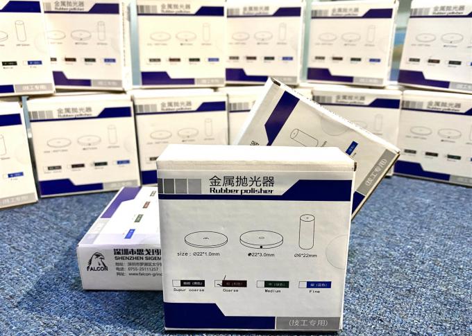 Alloys ফিনিশিং Burs ডেন্টাল রাবার ডায়মন্ড 6.0mm নলাকার ডায়মন্ড Bur 1