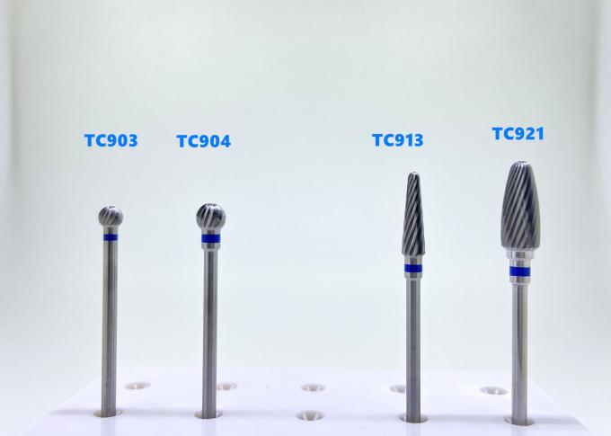 Uncoated ডেন্টাল ডায়মন্ড Burs HP শ্যাঙ্ক টংস্টেন কার্বাইড কাটার মান মাঝারি 0